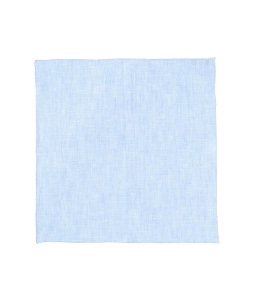 BEAMS F（ビームスエフ）の「MUNGAI / リネン チーフ（ハンカチ/ハンドタオル・メンズ・ホワイト/サックスブルー・ONE SIZE）」の7枚目の写真