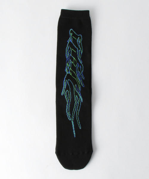 JIEDA（ジエダ）の「＜JieDa＞ LOGO SOCKS/ソックス（ソックス/靴下・メンズ・ホワイト/ブラウン/ブラック/ケリー・FREE）」の3枚目の写真