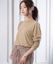 Dickies別注 ロゴ刺繍 L/S オーバーサイズカットソー