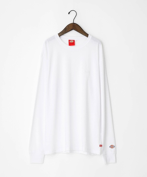 Dickies（ディッキーズ）の「Dickies別注 ロゴ刺繍 L/S オーバーサイズカットソー（Tシャツ/カットソー・メンズ・ブラウン/ネイビー/ボルドー/ホワイト/ブラック/ダークグリーン/ベージュ・S/M/L）」の14枚目の写真