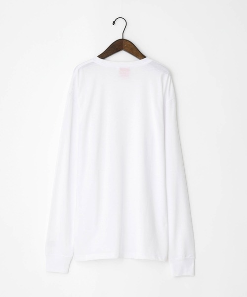 Dickies（ディッキーズ）の「Dickies別注 ロゴ刺繍 L/S オーバーサイズカットソー（Tシャツ/カットソー・メンズ・ブラウン/ネイビー/ボルドー/ホワイト/ブラック/ダークグリーン/ベージュ・S/M/L）」の15枚目の写真