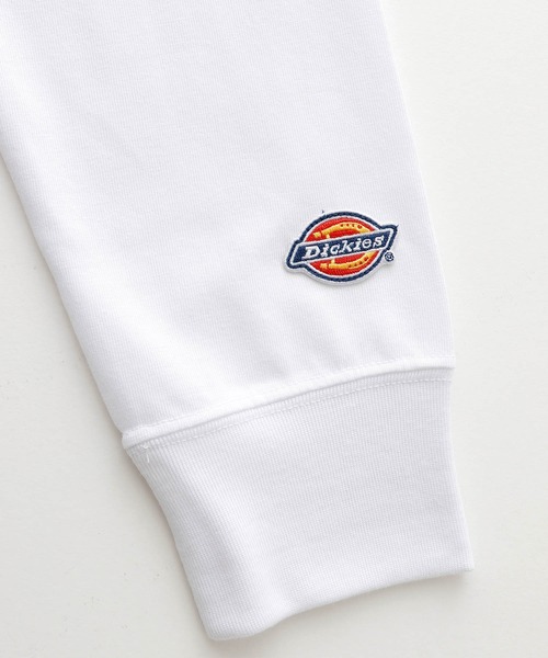 Dickies（ディッキーズ）の「Dickies別注 ロゴ刺繍 L/S オーバーサイズカットソー（Tシャツ/カットソー・メンズ・ブラウン/ネイビー/ボルドー/ホワイト/ブラック/ダークグリーン/ベージュ・S/M/L）」の18枚目の写真