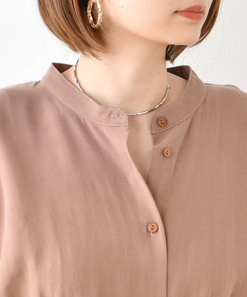 DouDou（ドゥドゥ）の「ドビーシャツワンピース（ワンピース