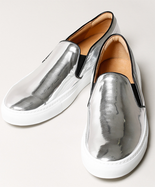 NANO universe（ナノユニバース）の「FABIO RUSCONI/ 別注メタリックスリッポン（スニーカー・メンズ・シルバー/ブロンズ・42/43/41/40）」の9枚目の写真