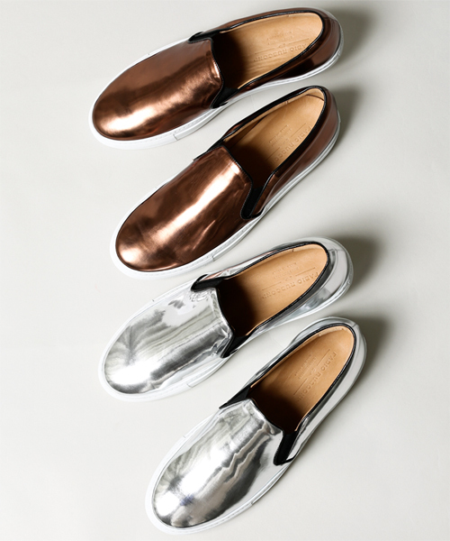 NANO universe（ナノユニバース）の「FABIO RUSCONI/ 別注メタリックスリッポン（スニーカー・メンズ・シルバー/ブロンズ・42/43/41/40）」の10枚目の写真