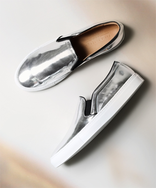 NANO universe（ナノユニバース）の「FABIO RUSCONI/ 別注メタリックスリッポン（スニーカー・メンズ・シルバー/ブロンズ・42/43/41/40）」の11枚目の写真