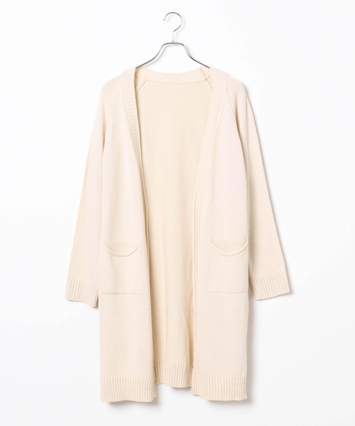 WEGO(ウィゴー)の「WEGO VINTAGE/ロングカーディガン(カーディガン/ボレロ・レディース・ブラウン/アイボリー・FREE)」の2枚目の写真