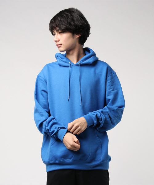 Champion（チャンピオン）の「Champion/チャンピオン　　オーバーサイズスウェットパーカー（パーカー・メンズ・ブラック/グレー/チャコールグレー/ライトグレー/ロイヤルブルー/レッド系その他/マルーン/ダークグリーン/ネイビー・MEDIUM/LARGE/X-LARGE/XX-LARGE/SMALL）」の8枚目の写真