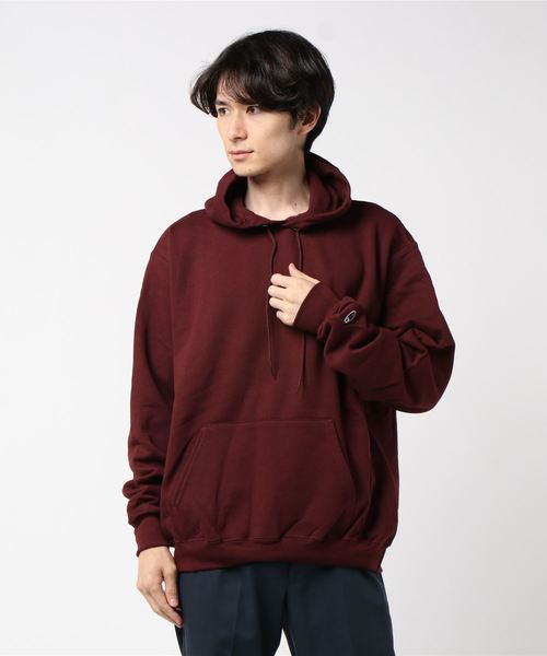 Champion（チャンピオン）の「Champion/チャンピオン　　オーバーサイズスウェットパーカー（パーカー・メンズ・ブラック/グレー/チャコールグレー/ライトグレー/ロイヤルブルー/レッド系その他/マルーン/ダークグリーン/ネイビー・MEDIUM/LARGE/X-LARGE/XX-LARGE/SMALL）」の22枚目の写真