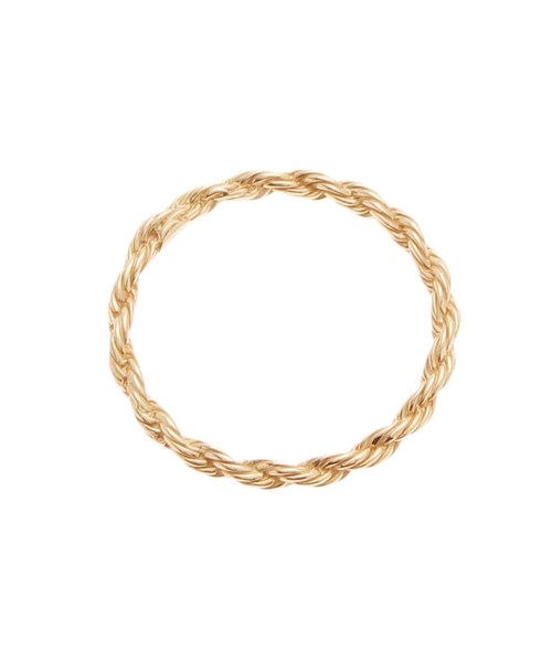 COCOSHNIK(ココシュニック)の「K10ロープ チェーンリング(リング・レディース・ホワイト系その他7・10号/14号/12号)」の9枚目の写真