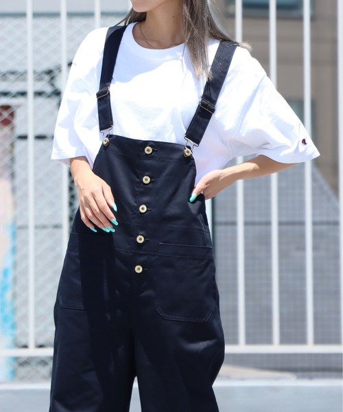 UNIVERSAL OVERALL（ユニバーサルオーバーオール）の「UNIVERSAL OVERALL/ユニバーサルオーバーオール BASIC OVERALL　オーバーオール/サロペット（サロペット/オーバーオール・レディース・ブラック/ベージュ/ネイビー/モカ・FREE）」の16枚目の写真