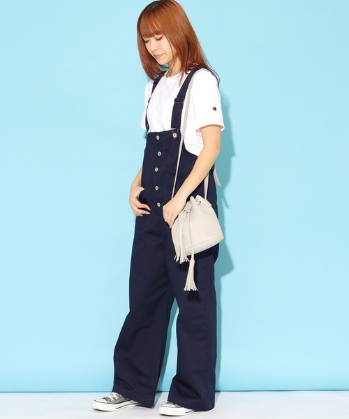 UNIVERSAL OVERALL（ユニバーサルオーバーオール）の「UNIVERSAL OVERALL/ユニバーサルオーバーオール BASIC OVERALL　オーバーオール/サロペット（サロペット/オーバーオール・レディース・ブラック/ベージュ/ネイビー/モカ・FREE）」の13枚目の写真