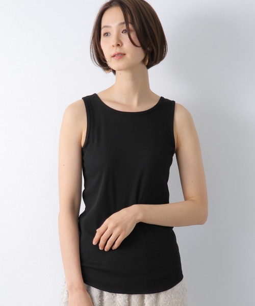 LEPSIM(レプシィム)の「インナー2WAYタンクトップ 859467(タンクトップ・レディース・ホワイト/ブラック/ブラウン/グレイッシュベージュ・MEDIUM/LARGE)」の5枚目の写真