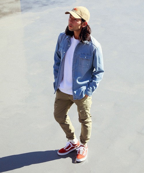 BAYFLOW(ベイフロー)の「Day To Day メッシュデニムシャツ(シャツ/ブラウス・メンズ・ブラック/ロイヤルブルー・LARGE/MEDIUM/SMALL)」の12枚目の写真