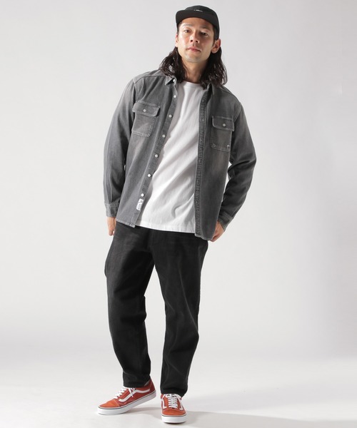 BAYFLOW(ベイフロー)の「Day To Day メッシュデニムシャツ(シャツ/ブラウス・メンズ・ブラック/ロイヤルブルー・LARGE/MEDIUM/SMALL)」の7枚目の写真