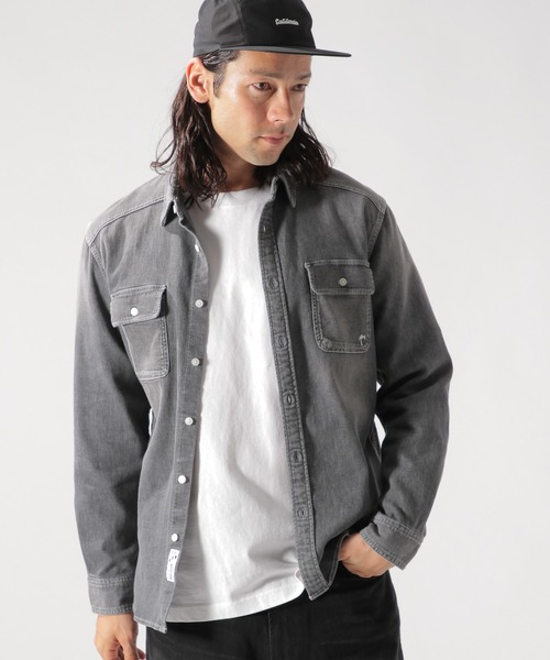 BAYFLOW(ベイフロー)の「Day To Day メッシュデニムシャツ(シャツ/ブラウス・メンズ・ブラック/ロイヤルブルー・LARGE/MEDIUM/SMALL)」の3枚目の写真