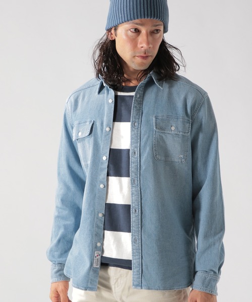 BAYFLOW(ベイフロー)の「Day To Day メッシュデニムシャツ(シャツ/ブラウス・メンズ・ブラック/ロイヤルブルー・LARGE/MEDIUM/SMALL)」の10枚目の写真