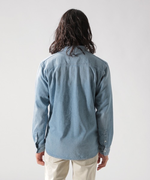 BAYFLOW(ベイフロー)の「Day To Day メッシュデニムシャツ(シャツ/ブラウス・メンズ・ブラック/ロイヤルブルー・LARGE/MEDIUM/SMALL)」の21枚目の写真