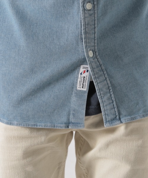 BAYFLOW(ベイフロー)の「Day To Day メッシュデニムシャツ(シャツ/ブラウス・メンズ・ブラック/ロイヤルブルー・LARGE/MEDIUM/SMALL)」の19枚目の写真