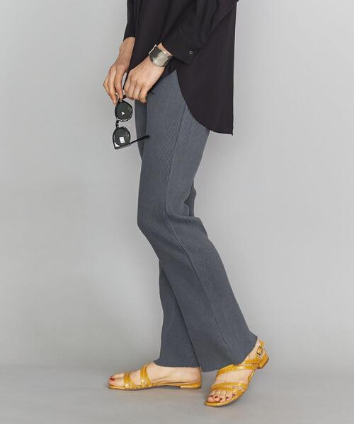 BEAUTY&YOUTH UNITED ARROWS（ビューティーアンドユースユナイテッドアローズ）の「BY コットンリブピグメントパンツ（その他パンツ・レディース・ダークグレー/ベージュ/ケリー・SMALL/MEDIUM）」の9枚目の写真