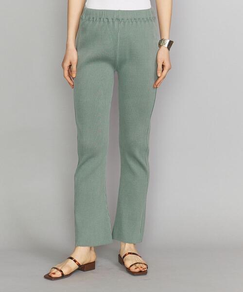 BEAUTY&YOUTH UNITED ARROWS（ビューティーアンドユースユナイテッドアローズ）の「BY コットンリブピグメントパンツ（その他パンツ・レディース・ダークグレー/ベージュ/ケリー・SMALL/MEDIUM）」の19枚目の写真