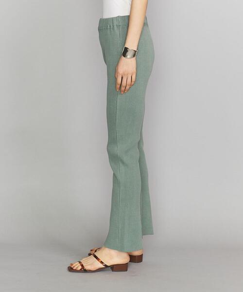 BEAUTY&YOUTH UNITED ARROWS（ビューティーアンドユースユナイテッドアローズ）の「BY コットンリブピグメントパンツ（その他パンツ・レディース・ダークグレー/ベージュ/ケリー・SMALL/MEDIUM）」の18枚目の写真