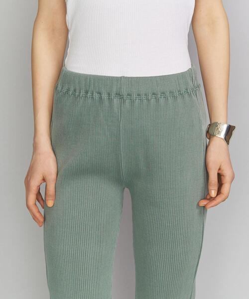 BEAUTY&YOUTH UNITED ARROWS（ビューティーアンドユースユナイテッドアローズ）の「BY コットンリブピグメントパンツ（その他パンツ・レディース・ダークグレー/ベージュ/ケリー・SMALL/MEDIUM）」の16枚目の写真