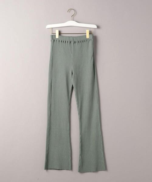 BEAUTY&YOUTH UNITED ARROWS（ビューティーアンドユースユナイテッドアローズ）の「BY コットンリブピグメントパンツ（その他パンツ・レディース・ダークグレー/ベージュ/ケリー・SMALL/MEDIUM）」の21枚目の写真