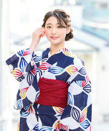 bonheur saisons｜ボヌールセゾンの浴衣（チェック柄）通販