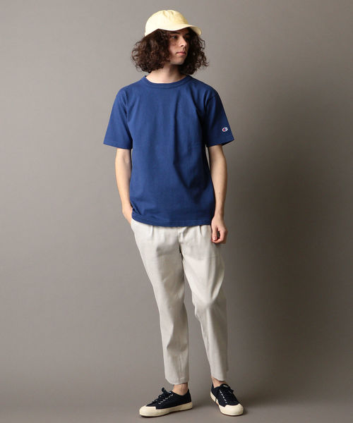 Champion（チャンピオン）の「Champion: made in usa T-1011 カラーTシャツ（Tシャツ/カットソー・メンズ・コバルトブルー/ライトグリーン/レンガ/キャメル・MEDIUM/LARGE/SMALL/X-LARGE）」の18枚目の写真