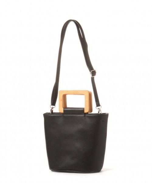 GLOBAL WORK（グローバルワーク）の「PUバケツ雑材BAG/869556（ハンドバッグ・レディース・ブラック/ブラウン・FREE）」の9枚目の写真