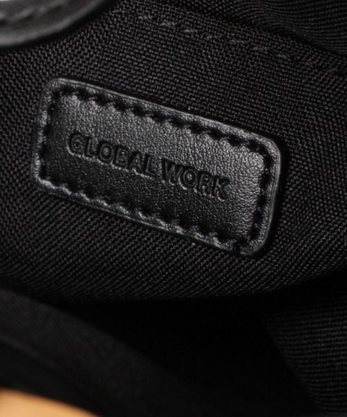 GLOBAL WORK（グローバルワーク）の「PUバケツ雑材BAG/869556（ハンドバッグ・レディース・ブラック/ブラウン・FREE）」の8枚目の写真