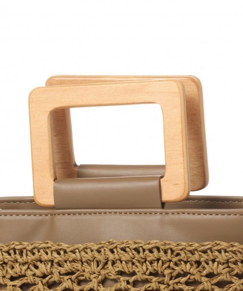 GLOBAL WORK（グローバルワーク）の「PUバケツ雑材BAG/869556（ハンドバッグ・レディース・ブラック/ブラウン・FREE）」の14枚目の写真