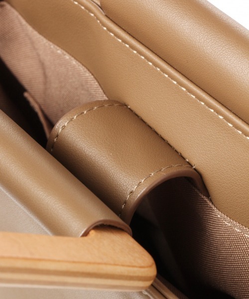 GLOBAL WORK（グローバルワーク）の「PUバケツ雑材BAG/869556（ハンドバッグ・レディース・ブラック/ブラウン・FREE）」の6枚目の写真