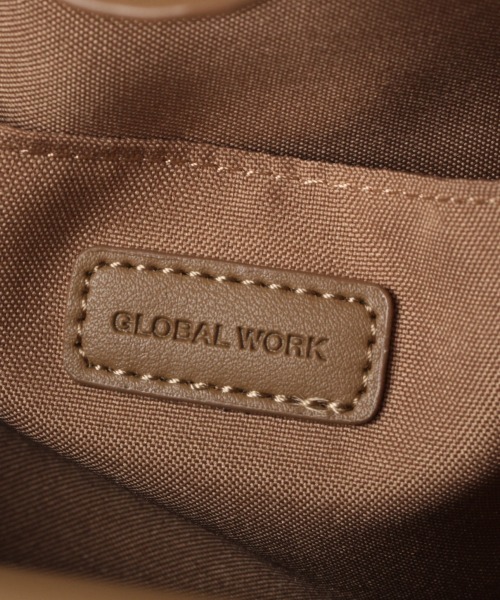 GLOBAL WORK（グローバルワーク）の「PUバケツ雑材BAG/869556（ハンドバッグ・レディース・ブラック/ブラウン・FREE）」の5枚目の写真