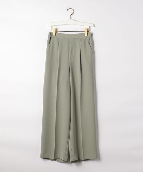green label relaxing（グリーンレーベルリラクシング）の「[手洗い可能] CFC PE イージー ワイド ストレート パンツ（その他パンツ・レディース・ライム/モカ/ネイビー・FREE）」の2枚目の写真