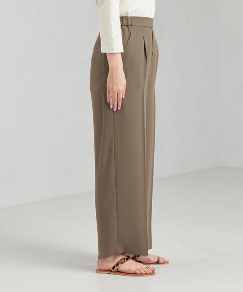 green label relaxing（グリーンレーベルリラクシング）の「[手洗い可能] CFC PE イージー ワイド ストレート パンツ（その他パンツ・レディース・ライム/モカ/ネイビー・FREE）」の5枚目の写真