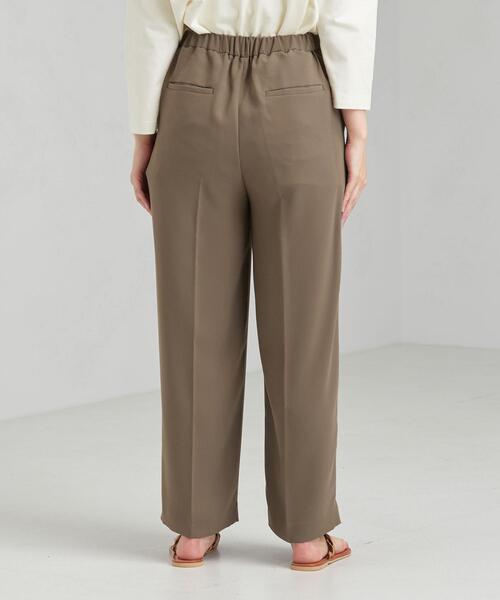 green label relaxing（グリーンレーベルリラクシング）の「[手洗い可能] CFC PE イージー ワイド ストレート パンツ（その他パンツ・レディース・ライム/モカ/ネイビー・FREE）」の6枚目の写真