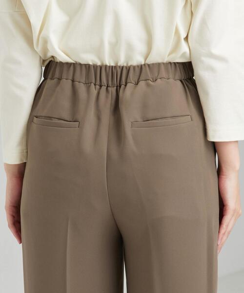 green label relaxing（グリーンレーベルリラクシング）の「[手洗い可能] CFC PE イージー ワイド ストレート パンツ（その他パンツ・レディース・ライム/モカ/ネイビー・FREE）」の10枚目の写真