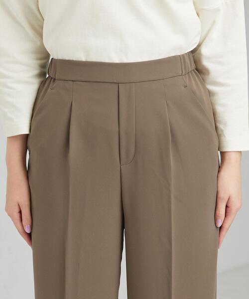 green label relaxing（グリーンレーベルリラクシング）の「[手洗い可能] CFC PE イージー ワイド ストレート パンツ（その他パンツ・レディース・ライム/モカ/ネイビー・FREE）」の11枚目の写真