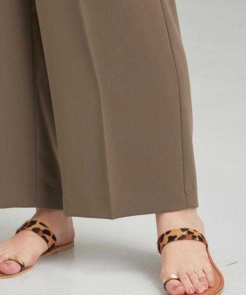 green label relaxing（グリーンレーベルリラクシング）の「[手洗い可能] CFC PE イージー ワイド ストレート パンツ（その他パンツ・レディース・ライム/モカ/ネイビー・FREE）」の13枚目の写真