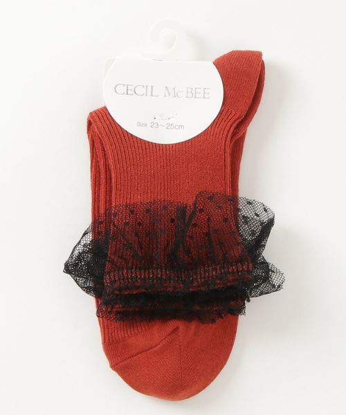 セール Cecil Mcbee セシルマクビー ファッションソックス ソックス 靴下 Cecil Mcbee セシルマクビー のファッション通販 Zozotown