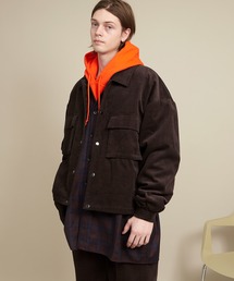EMMA CLOTHES | 【セットアップ】ビッグシルエット オーバーサイズ スモーク コーデュロイ CPOブルゾン＆タックワイドテーパードパンツ EMMA CLOTHES 2020-2021WINTER(セットアップ)