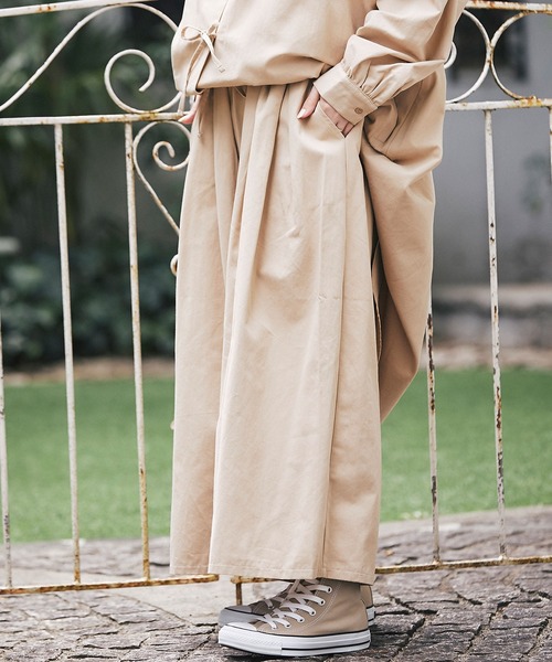 and R（アンドアール）の「ワイドキュロットパンツ（その他パンツ・レディース・ベージュ/ブラック/アイボリー・FREE）」の5枚目の写真