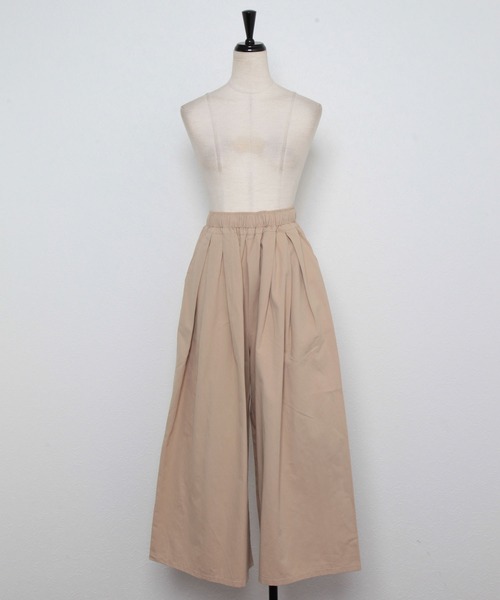 and R（アンドアール）の「ワイドキュロットパンツ（その他パンツ・レディース・ベージュ/ブラック/アイボリー・FREE）」の7枚目の写真