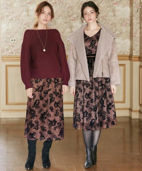 TOCCA（トッカ）の「【TOCCA LAVENDER】Flockey Lace ドレス