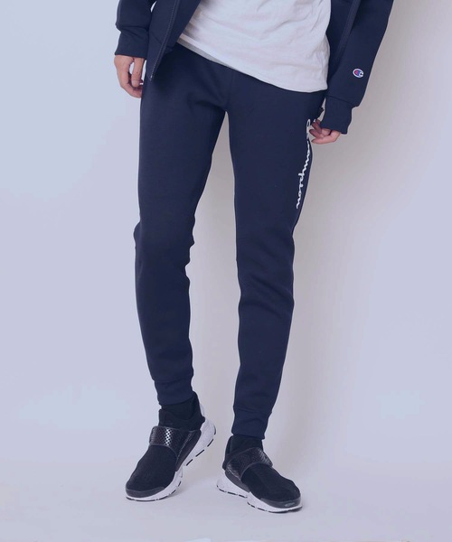 Champion（チャンピオン）の「【CHAMPION/チャンピオン】ＷＲＡＰＡＩＲ切替パンツ　Ｃ３－ＳＳ２１２　通気性・ストレッチ性・保温性に優れた三層構造素材（スウェットパンツ・メンズ・ブラック/ネイビー/グレー・MEDIUM/LARGE/X-LARGE）」の3枚目の写真
