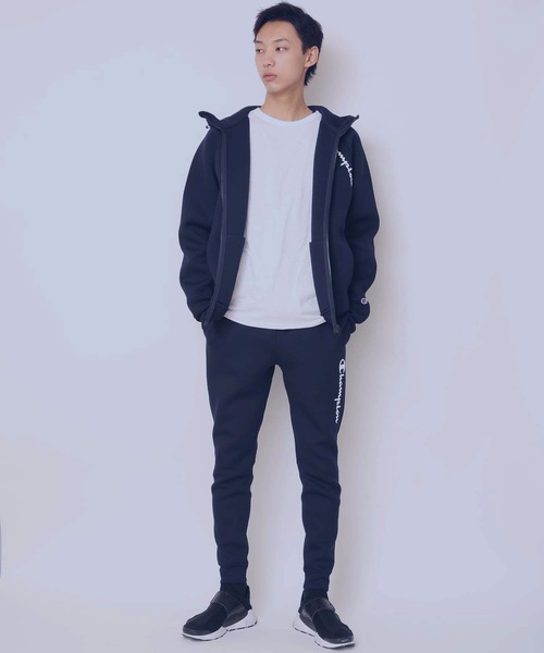 Champion（チャンピオン）の「【CHAMPION/チャンピオン】ＷＲＡＰＡＩＲ切替パンツ　Ｃ３－ＳＳ２１２　通気性・ストレッチ性・保温性に優れた三層構造素材（スウェットパンツ・メンズ・ブラック/ネイビー/グレー・MEDIUM/LARGE/X-LARGE）」の12枚目の写真