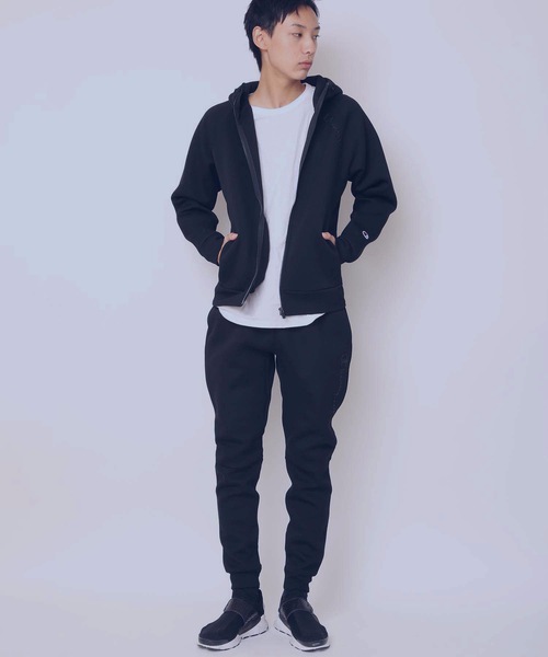 Champion（チャンピオン）の「【CHAMPION/チャンピオン】ＷＲＡＰＡＩＲ切替パンツ　Ｃ３－ＳＳ２１２　通気性・ストレッチ性・保温性に優れた三層構造素材（スウェットパンツ・メンズ・ブラック/ネイビー/グレー・MEDIUM/LARGE/X-LARGE）」の7枚目の写真