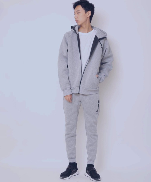 Champion（チャンピオン）の「【CHAMPION/チャンピオン】ＷＲＡＰＡＩＲ切替パンツ　Ｃ３－ＳＳ２１２　通気性・ストレッチ性・保温性に優れた三層構造素材（スウェットパンツ・メンズ・ブラック/ネイビー/グレー・MEDIUM/LARGE/X-LARGE）」の10枚目の写真